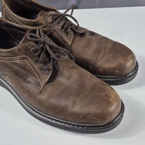 SAS Men's Brown Leather Lace-Up Oxfords